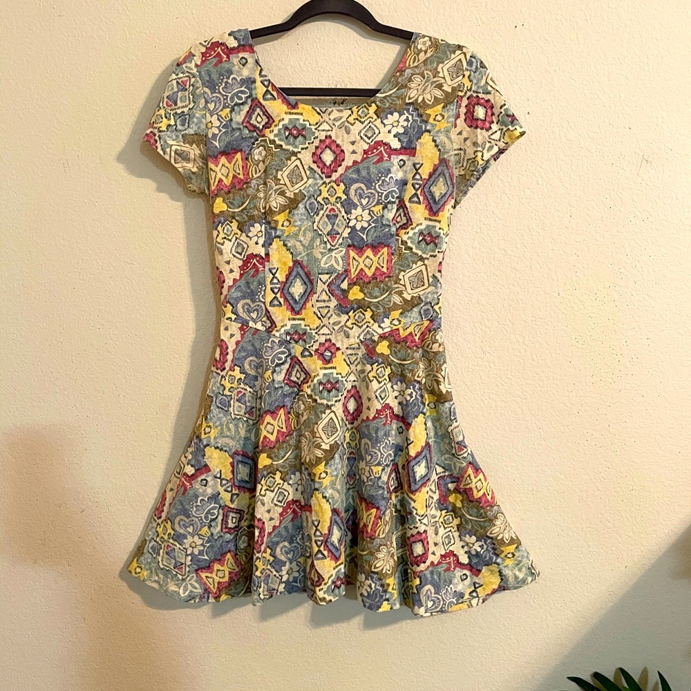 COPY - Vintage SKATER DRESS ZANONI BY JALATE Vintage Skater Dress lace up back